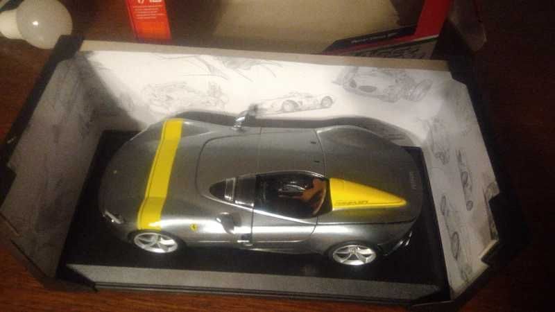Macheta Bburago 1:18 Ferrari SP1 Monza, cu kit conversie la SP2