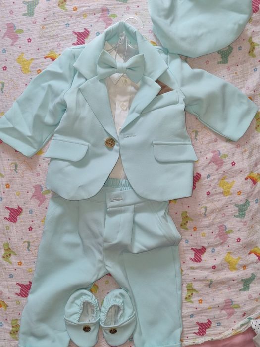 Costumas botez bebe Little Claire, marimea 68- 3-6 luni