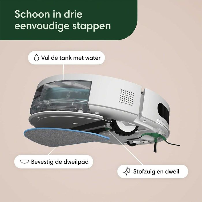 ПРАХОСМУКАЧКА-РОБОТ IROBOT Combo Essential (Y011240) White