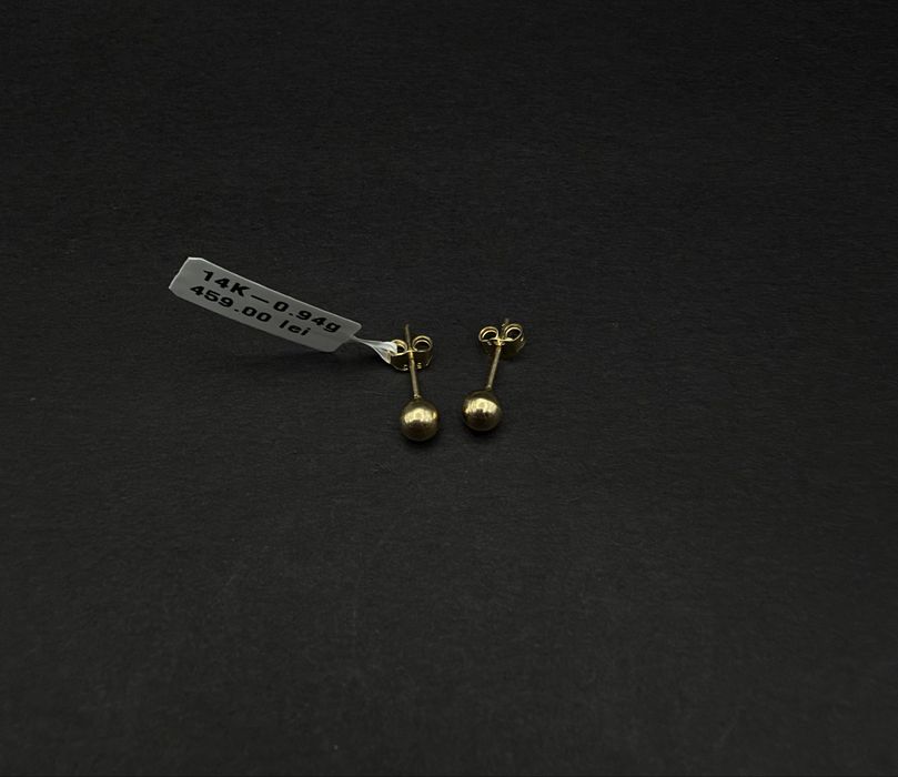Bijuteria Royal cercei aur 14k  0.94 gr