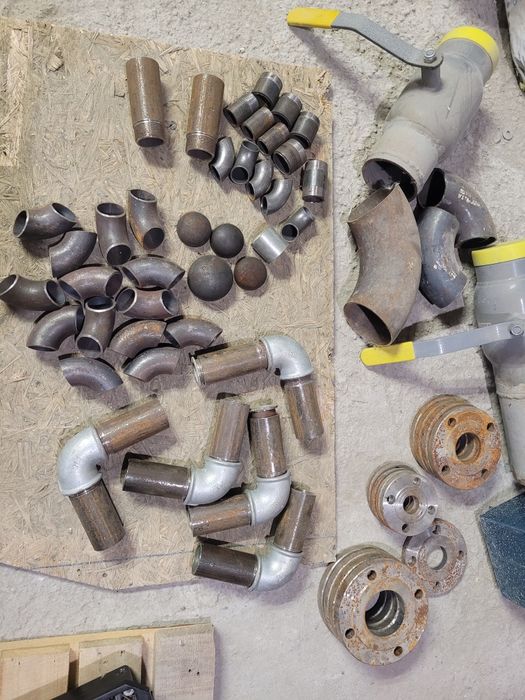 Шаровый краны, флянцы, отводы