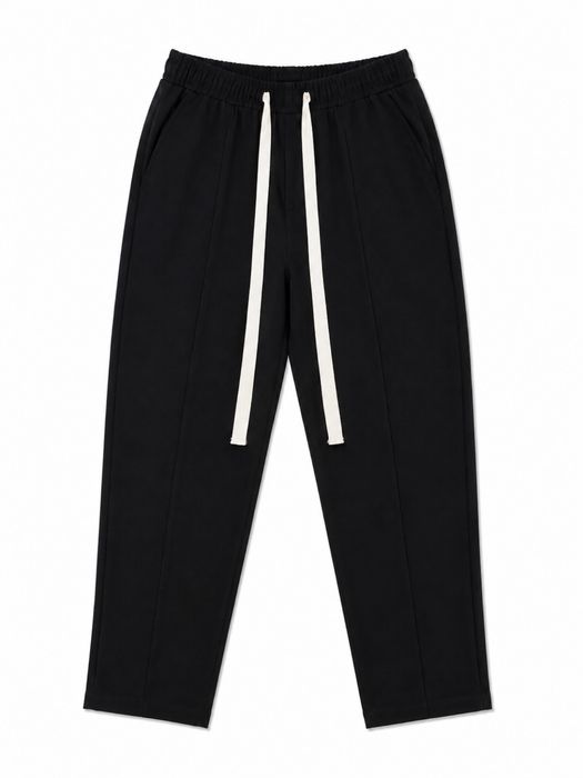 Pantaloni negri cu siret lung