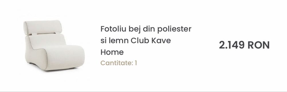Fotoliu kave home