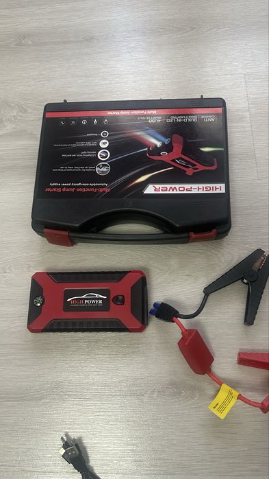 Robot pornire auto portabil 2000A, redresor cu acumulator 12000mAh