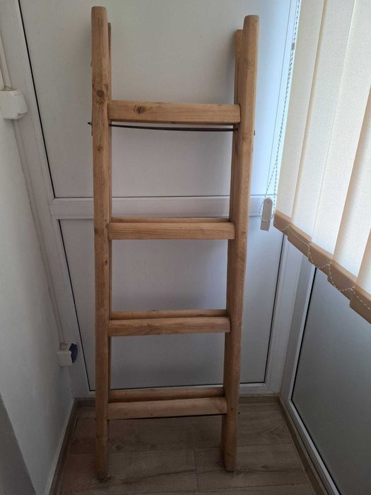 Scara lemn, pentru zugrav, dubla, 4 trepte, 150 cm