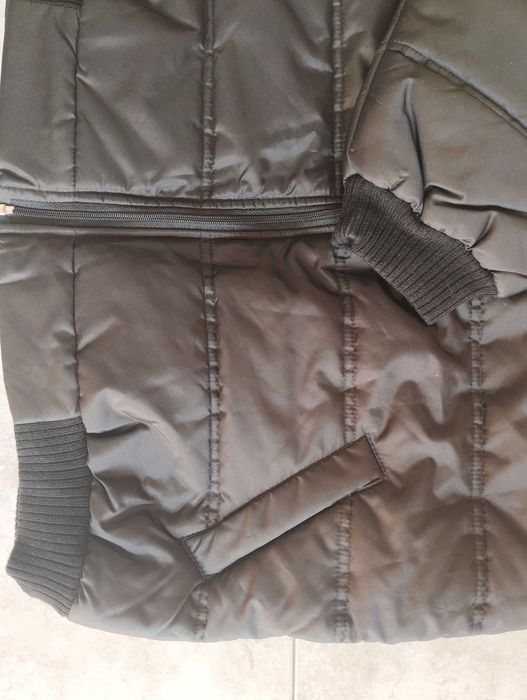 Мъжки черно яке с ластик