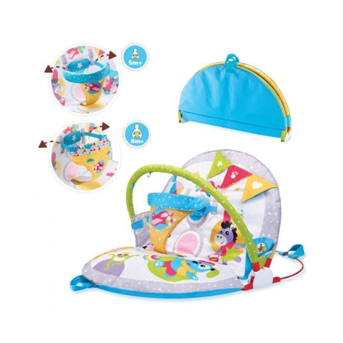 Centru activitati Yookidoo pliabil si sezlong 0-12 luni