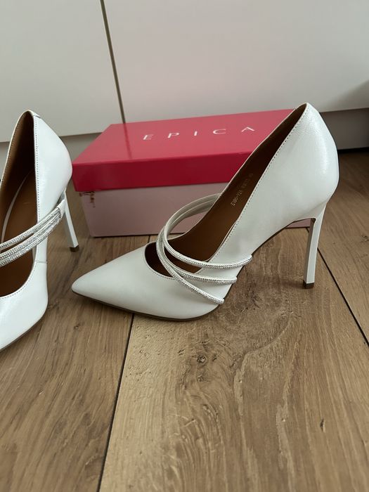 Pantofi din piele EPICA NOI cu tocuri rezerva