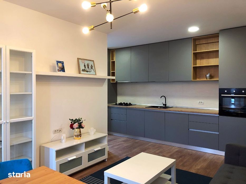 2 camere, mobila lux, bloc nou, Brancoveanu-Luica, direct proprietar — fotografia 3