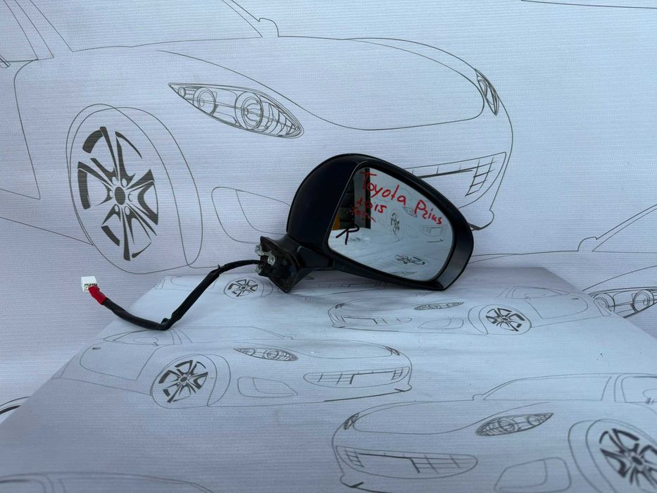 Oglindă Dreaptă 7 PINI Toyota Prius XW30 2015 / 2009-2015 / Cod OEM E4022865 (5D2)