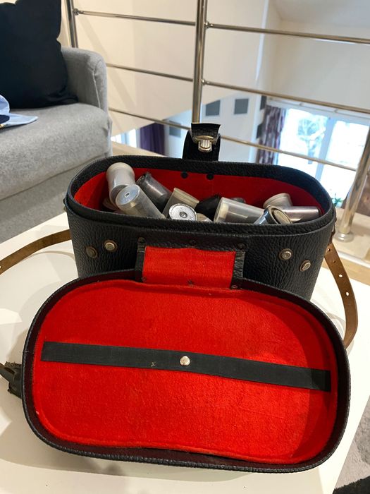 Винтидж кожена чанта за фотография