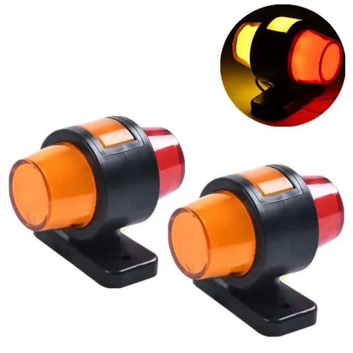 2 Броя LED странични габарити рогчета неон ефект 12-24V с три светлини