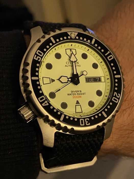 Ceas automat citizen promaster ny0040 09w full lume