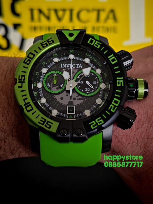INVICTA Foxhound green 57 mm, Инвикта нов ръчен часовник