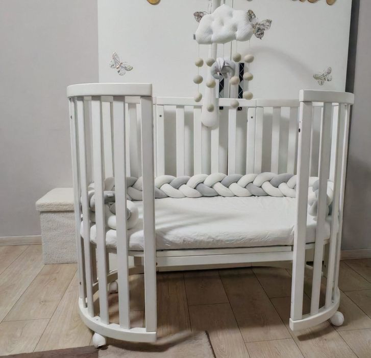 Vând pătuț copii rotund/oval