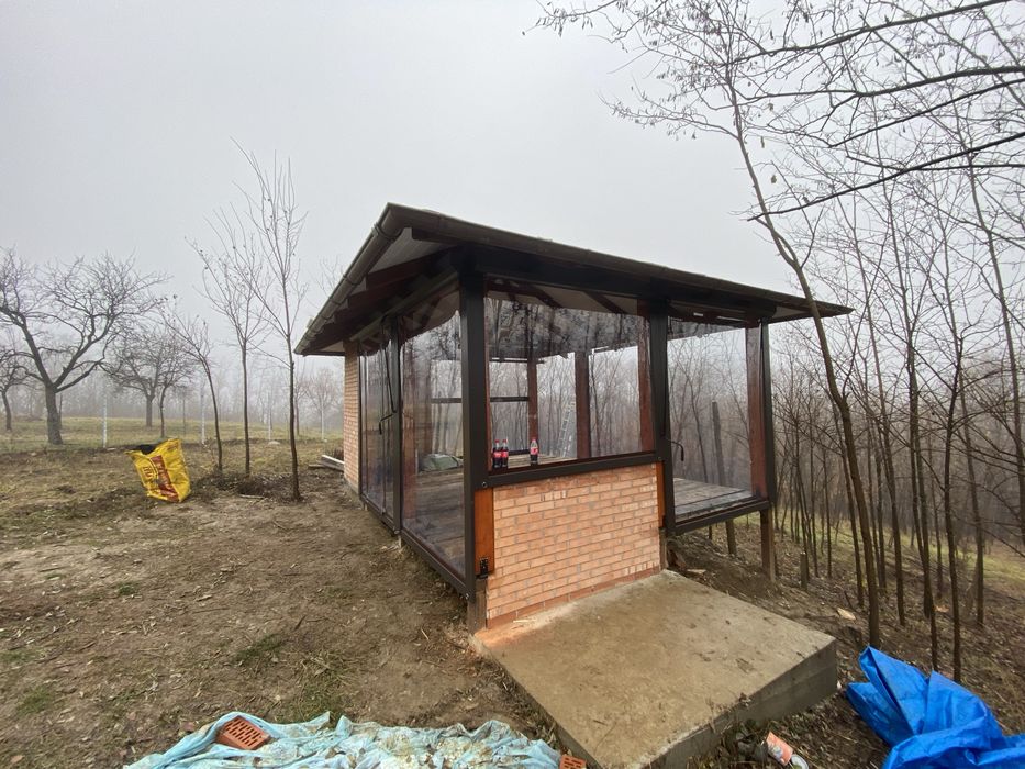 Inchideri terase/foisoare cu folie pvc Cristal Taiwan 0.8mm