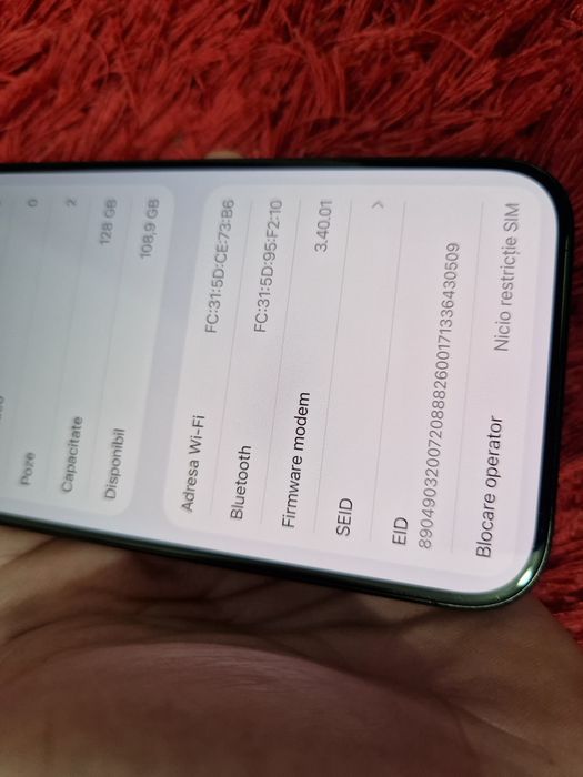-Iphone 15Pro, ca Nou, 128Gb, 8Ram, Bat:87%- 687 cicluri incarcare, Bl