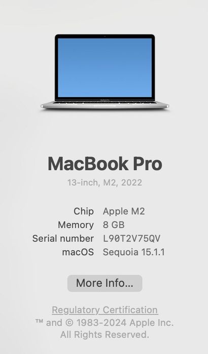 MacBook Pro 13″ M2 — ЦЕНА НИЖЕ РЫНКА, 650$