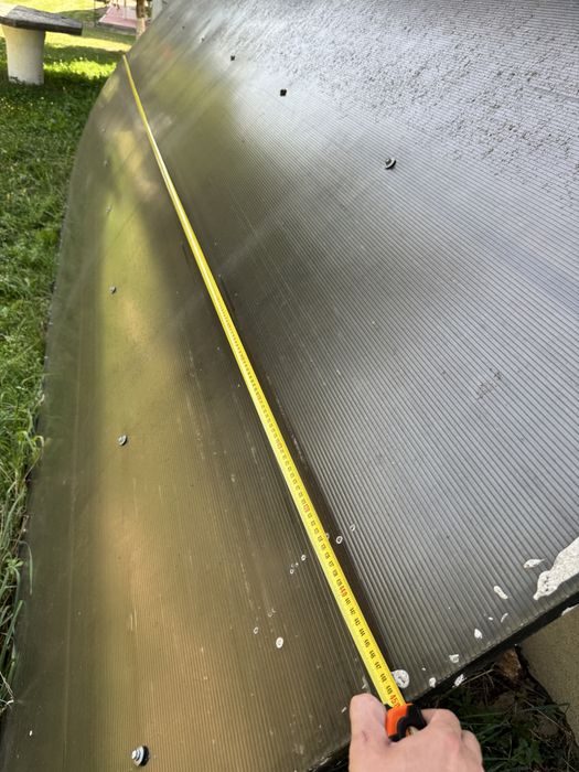Vand copertina structura metalica si plexi 4500x2000