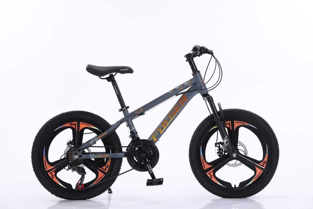 Bicicleta 20 inch, pentru copii 6-12 ani, Full Shimano, frane disc 21V
