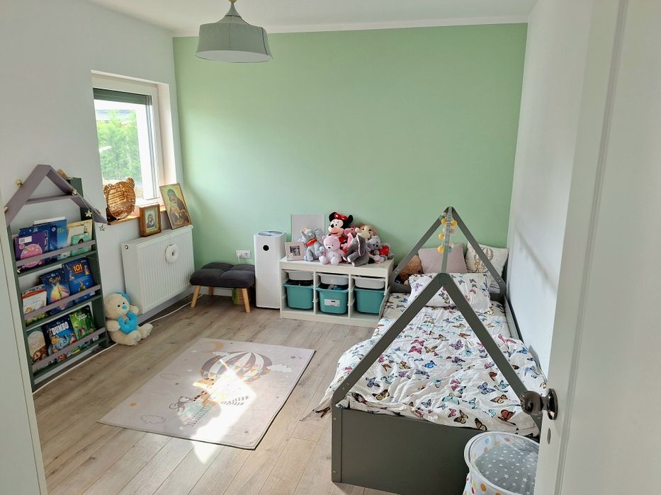 Pat montessori tip casuța cu saltea Bio Bambus