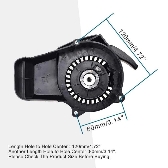 Set Starter Recoil pentru Mini ATV si Dirt Bike 47cc 49cc Negru