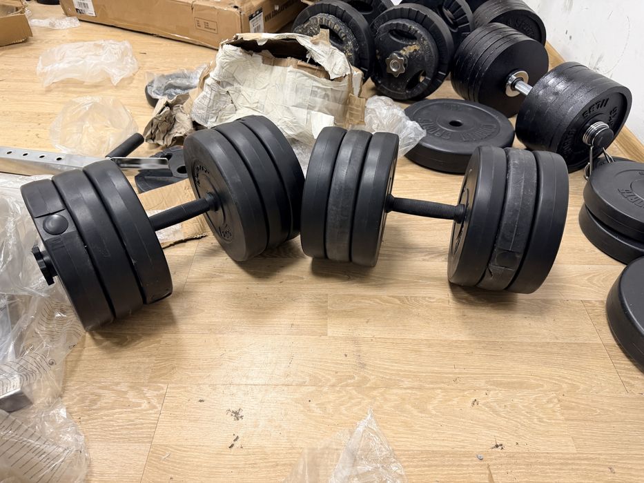 Gantere reglabile set 60 kg, 30 kg+30 kg=70 kg, Noi,Pret promo 450 lei