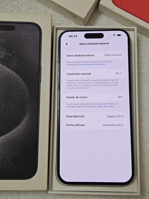 Iphone 15 pro max 512 GB , natural titanium full box