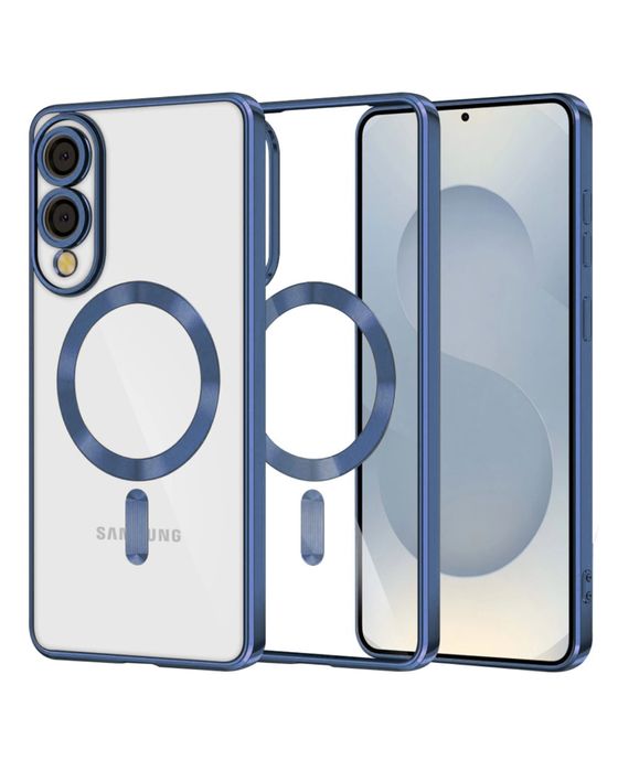 Samsung S25 EDGE - Husa Luxury Magsafe Spate Transparent