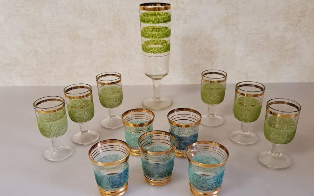 Винтажные фужеры, рюмки