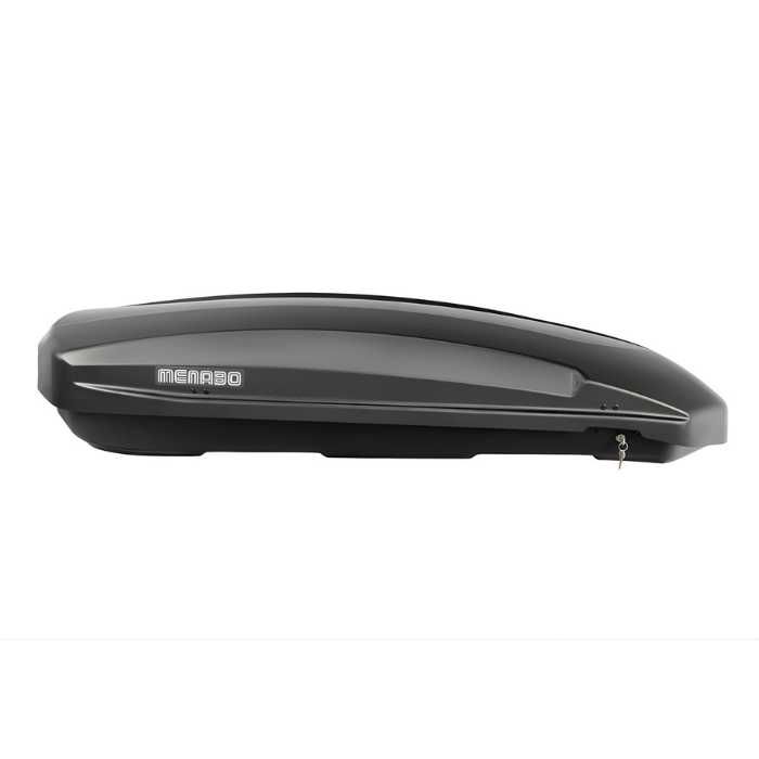 Автобокс Menabo Satellite Dark 550L 1665 - Аеродинамичен, UV Защита, Багажник за Покрив, Багажна Кутия за Кола и Автомобил