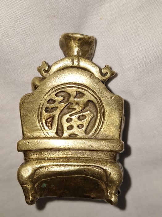 Стара Буда бронзова фигура пластика-- Бог на изобилието