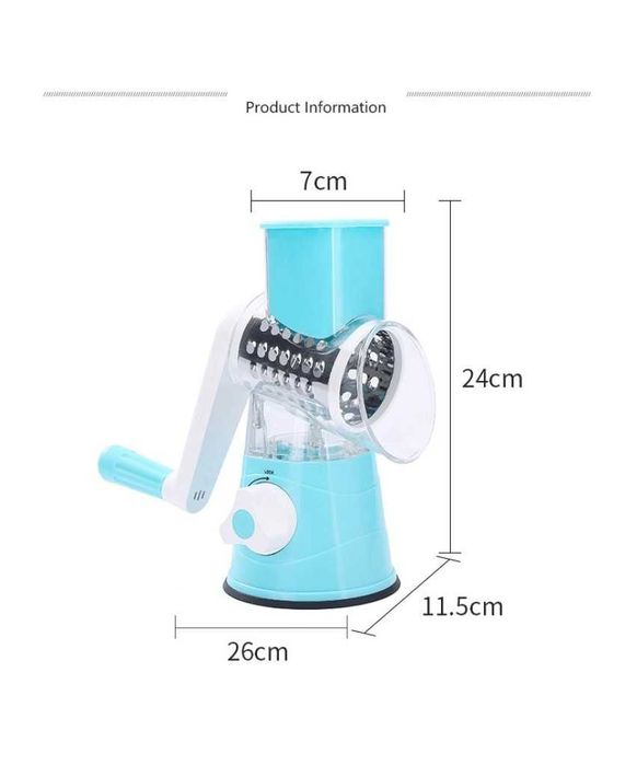 Интересно ренде тип ръчна мелничка с 3 рендета от неръждаема стомана