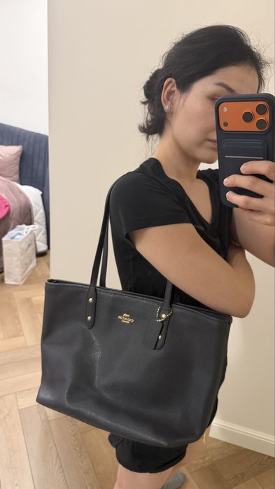 Coach Сумка синяя кожа