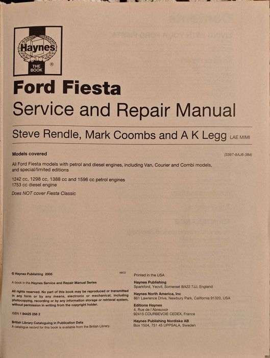 Manual Service FORD