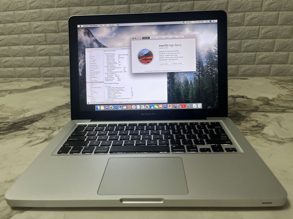 Macbook Pro, Mid 2010, Intel chip, 8gb Ram/128gb SSD