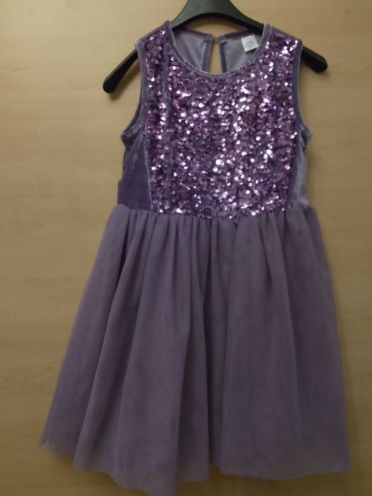 Rochiță mov cu paiete 5-8 ani
