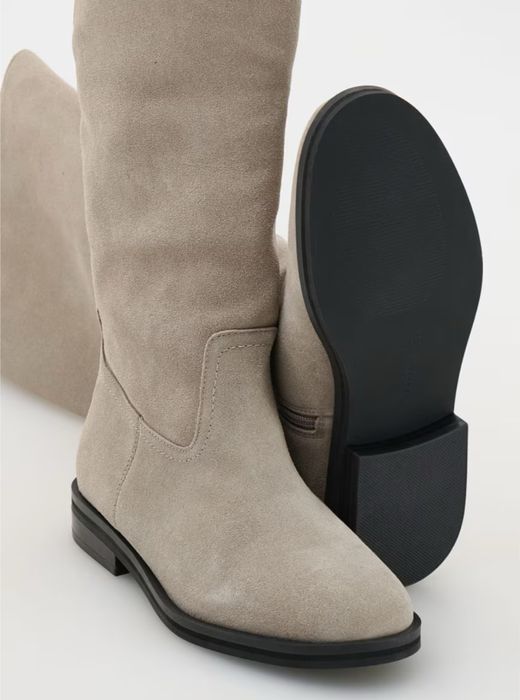 Сиви ботуши велур Reserved