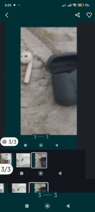 Беспроводной блютуз наушник.