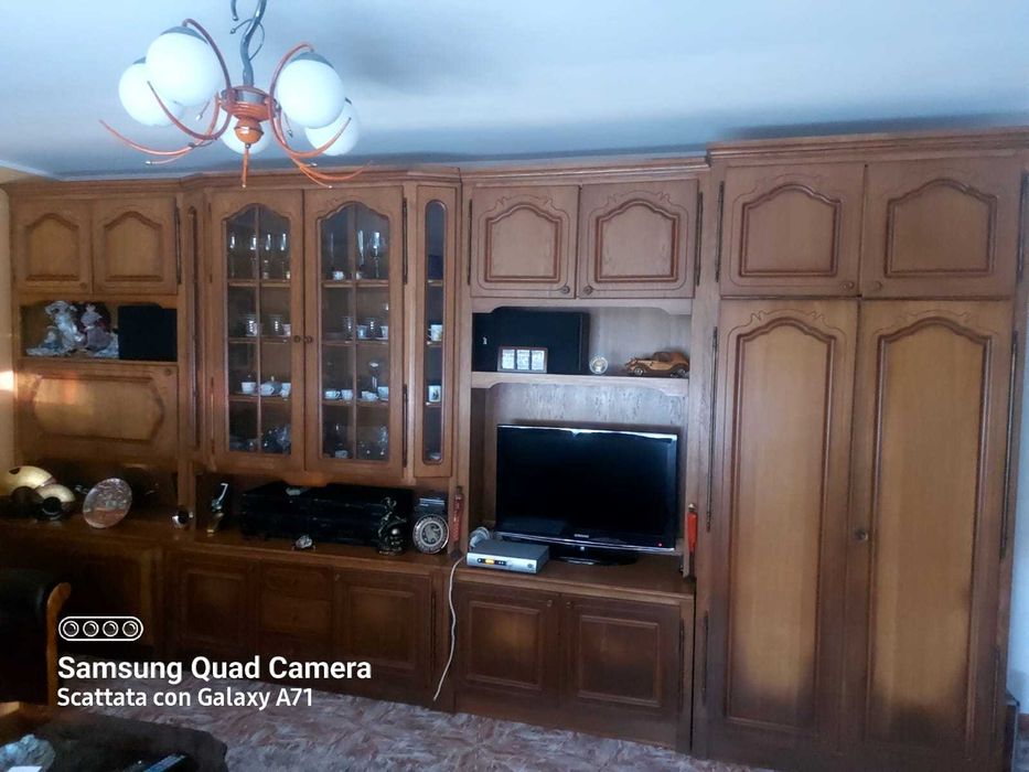 Biblioteca lemn masiv