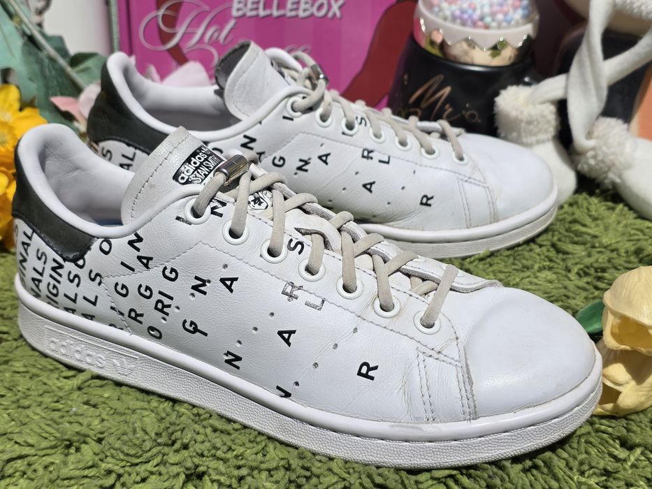 Adidas кожени кецове с букви N38
