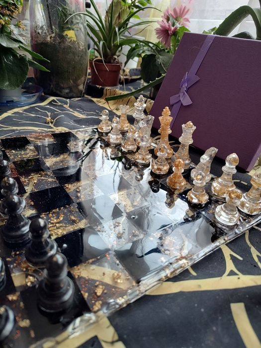 Ръчно изработен комплект за шах