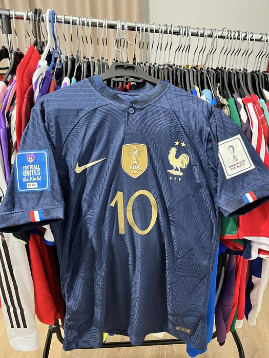 Tricou de fotbal Nike France Franta Kylian Mbappe 10 marime L WC 2022