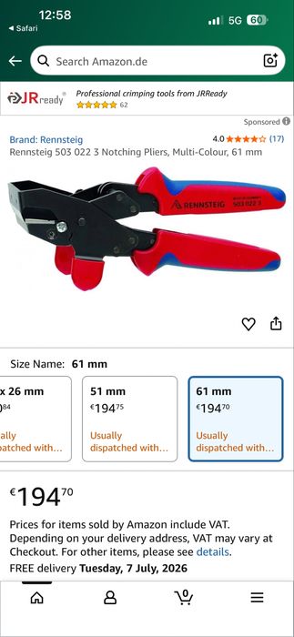 Rennsteig Клещи за изрязване на проходи