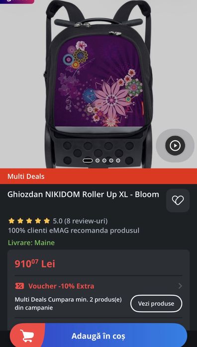 Ghiozdan Nikodom Roller Up XL
