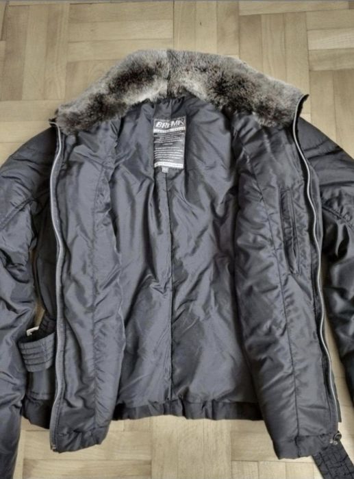 Geaca Brema, groasa, iarna - femei, Blană iepure + Pene gâscă - 44 / L