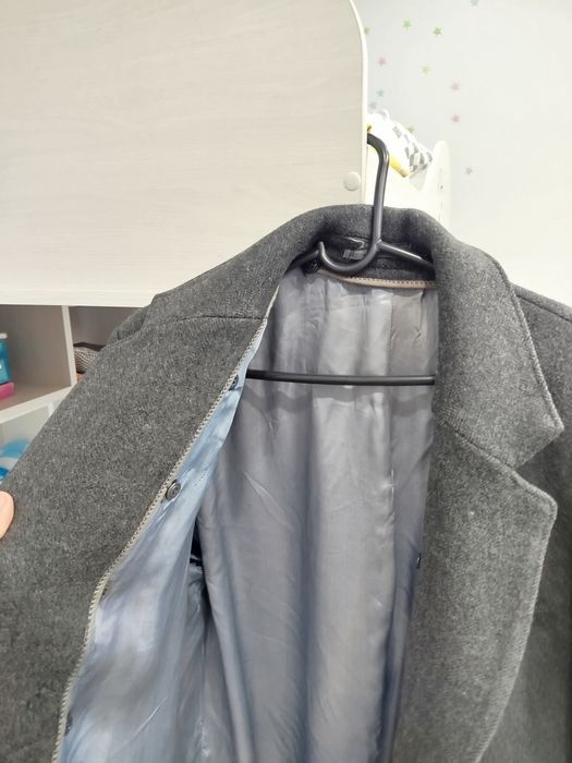 Пальто мужское теплое драповое