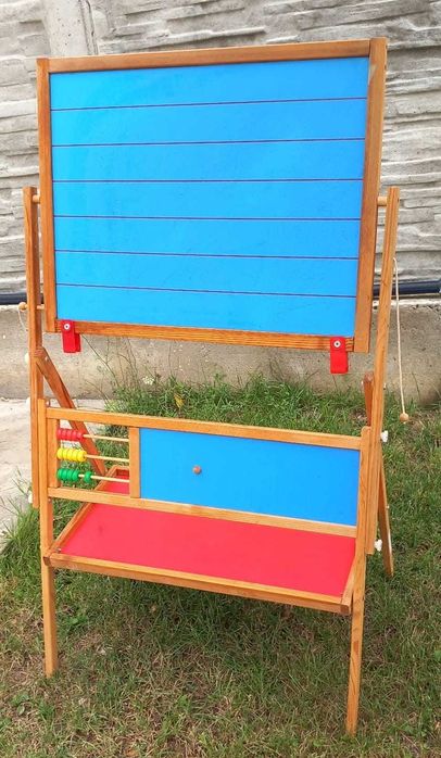 Tablă educativă mare cu două fețe