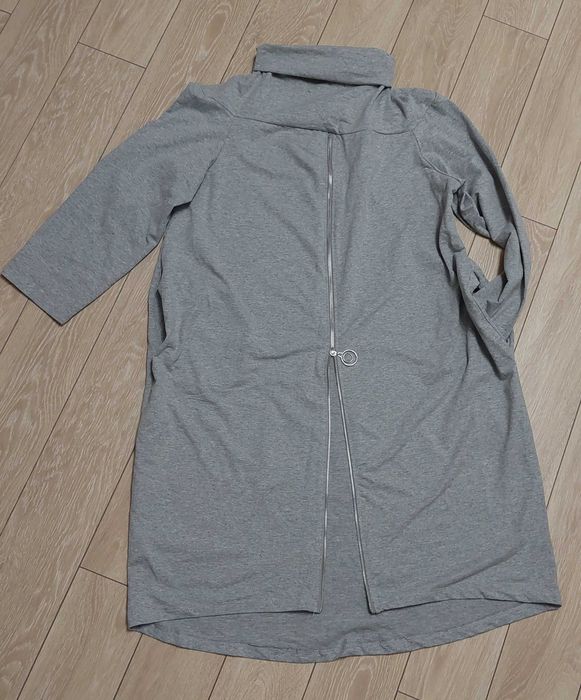 Jacheta lunga, cu fermoar