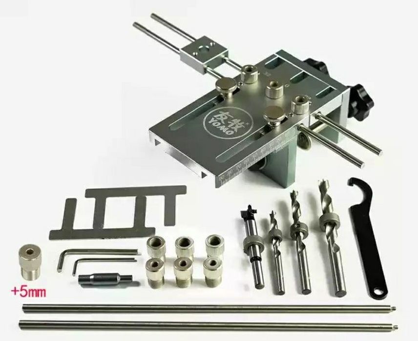 Мебельный кондуктор для эксцентриков и шкантов.  Инструмент мебельный